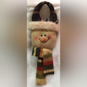 Cute Snowman Plush with Scarf and Hat